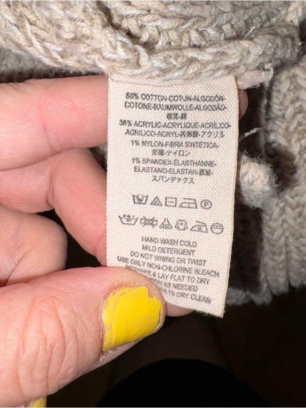 Free People Scoop Collar Knit Sweater — Beige Cream - Picture 7 of 8